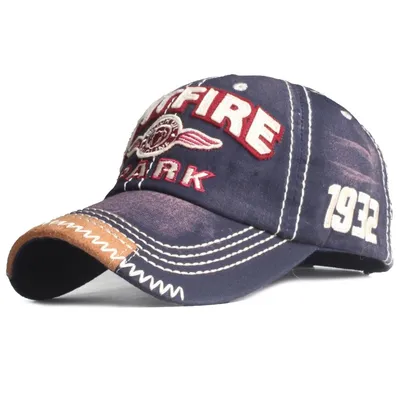 Produktbild von Sporty Baseballcap Spitfire Distressed Snapback Vintage Used Look Retro Flugzeug Oldschool Kappe Mütze Cap Schirmmütze Basecap