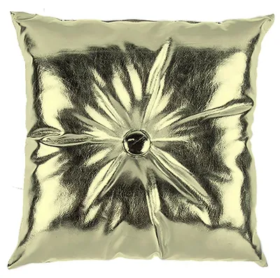 Produktbild von Couchkissen 30x30cm in Metalloptik gold oder silber als Dekokissen