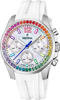 Produktbild von Festina PUR Damen Uhr Armbanduhr weiß Casual D2UF20610/2