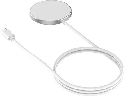 Obrázok produktu pre Rýchla nabíjačka s bezdrôtovým magnetickým nabíjaním pre smartfóny iPhone a Android – 1 m USB-C kábel, sivá