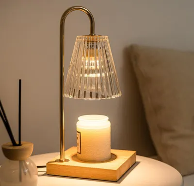 Produktbild von Kerzenwärmerlampe, elektrischer Kerzenwärmer, Schlafzimmerdekoration, dimmbarer Kerzenschmelzwärmer für Duftwachs mit 2 Glühbirnen