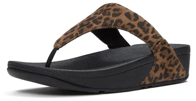 Produktbild von FITFLOP Lulu Suede Leopard Toe-Post Sandals 39