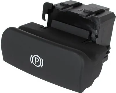 Image de Bouton poussoir frein de stationnement / frein à main NOIR MAT pour Peugeot 3008 5008 Citroën C4 DS4