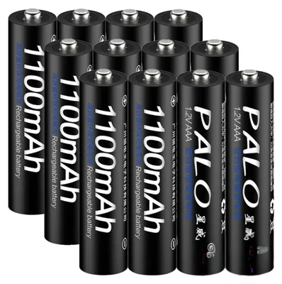 Image de Batterie AAA rechargeable, 1,2V, capacité de 1100 mAh, lot de 12 batteries AAA
