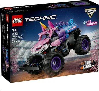 Obrázek produktu pro LEGO Technic Monster Jam™ Sparkle Smash™ s natahovacím motorem, Sada na stavění, 7 rok/roky, Plast, 243 kusů, 457 g