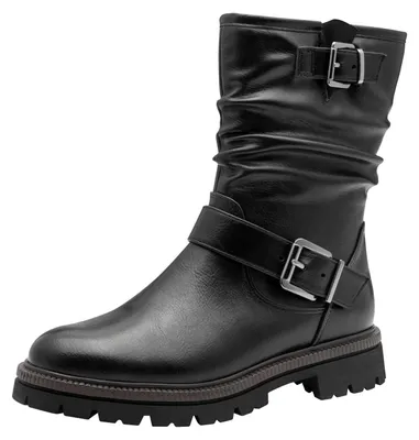 Produktbild von MARCO TOZZI Damen Boots mit Reißverschluss Blockabsatz, Schwarz (Black), 41 EU