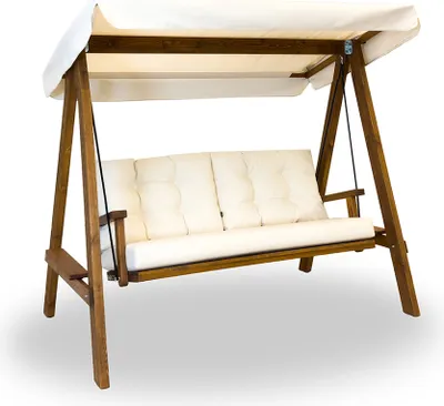 Produktbild von Westmann Holz Hollywoodschaukel Pera 2000 Beige 203x116x180 cm