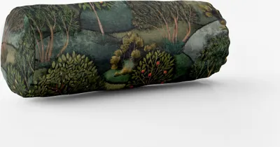 Produktbild von SCHÖNER LEBEN. Kissenhülle Wald Bäume Landschaft grün div. Größen Größe 15x40cm (ØxB) Nackenrolle 15x40cm (ØxB) Nackenrolle Größe