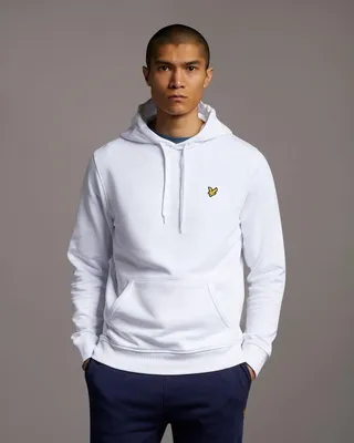 Obrázok produktu pre Lyle & Scott Pulóver s kapucňou biely - veľký M