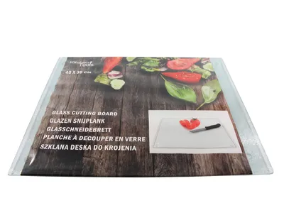 Produktbild von Schneidebrett Glas 40x30 cm