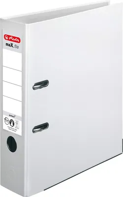 Produktbild von Herlitz Ordner maX.file protect 5480710 DIN A4 80mm PP weiß