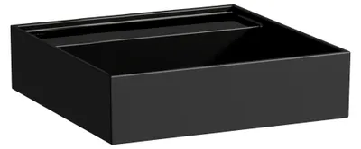 Produktbild von Handwaschbecken KARTELL 460x460mm o ÜL ohne Hahnloch schwarz