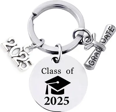 Immagine prodotto di INF Portachiavi Classe del 2025 – Regalo di laurea in acciaio inossidabile