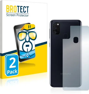 Produktbild von 2x BROTECT Schutzfolie für Samsung Galaxy M21 (Rückseite) Folie Klar Transparent
