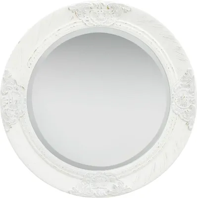 Produktbild von vidaXL Wandspiegel im Barock-Stil 50 cm Weiß