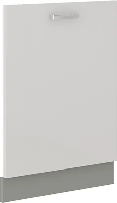 Image de Porte pour lave-vaisselle encastrable ULLERIKE – 60x72 cm, blanc / gris