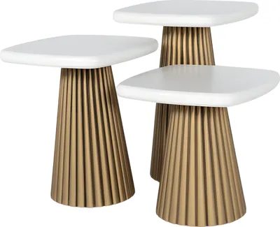 Obrázek produktu pro Boční stolek dřevo bílý Moderní elegantní