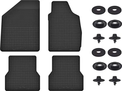 Produktbild von Gummimatten Mit Stoppern Für: Ford Fiesta Mk4 (1995-1999) Schwarz Set