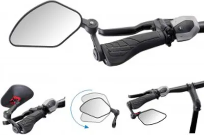Produktbild von Krampe Fahrradspiegel 'KF Sport Typ B', Innenklemmung, schwarz