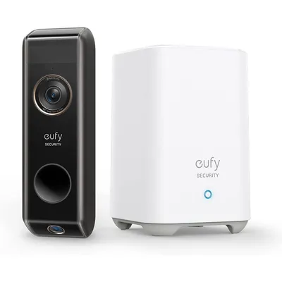 Obrázok produktu pre bezdrôtový videozvonček eufy s duálnou kamerou HomeBase 2 (2K s HDR, senzor pohybu, IP65)