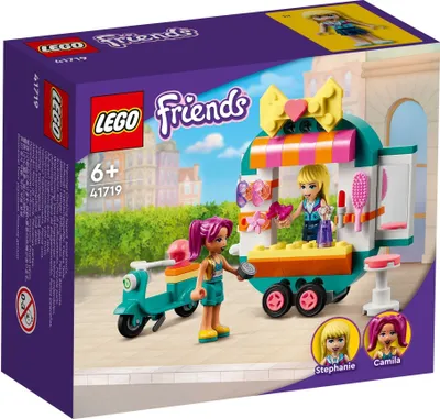Image de LEGO 41719 Friends Boutique de mode mobile avec salon de coiffure et mini-poupées Stéphanie & Camila, jouets pour filles et garçons à partir de 6 ans
