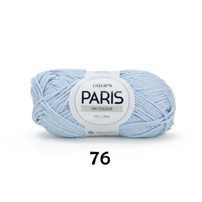 Produktbild von Drops Paris, (50g/75m) 76 pulverblau