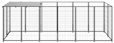 Produktbild von Hundehütte - Hundegehege - Hundezwinger - Außenhütte - 330x110x110 cm, Stahl