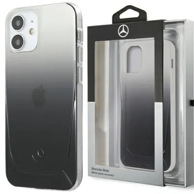 Produktbild von Mercedes MEHCP12SARGBK iPhone 12 mini 5,4" czarny/schwarz Hardcase Transparent Line
