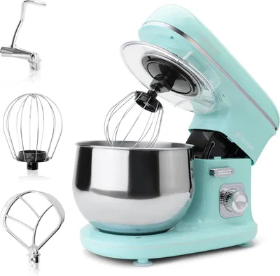 Produktbild von Bomann® Küchenmaschine 1100 Watt | Knetmaschine 5L inkl. Knethaken, Rührhaken und Schneebsen für bis zu 3 kg Teig robustes Spezialgetriebe Food