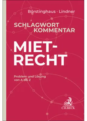 Produktbild von Schlagwortkommentar Mietrecht
