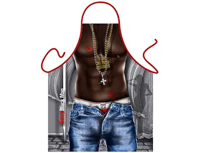 Produktbild von Schürze Sexy Black Man