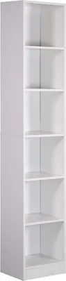 Immagine prodotto di Rebecca Mobili Akras libreria 200x40x29,5 truciolare bianco moderno