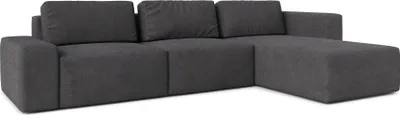 Image de AX LIVING Canapé XXL L Form Arkleton Canapé d'angle Grand Gris 360 cm Moderne D
