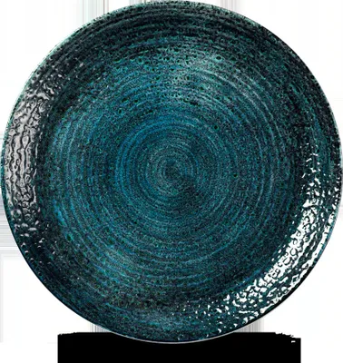 Produktbild von Churchill Homespun Chroma Blue Flache Coup Teller, 28.8 cm, 12 Stück