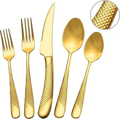 Produktbild von Famanu Besteckset 20-teilig - Modernes Design, 18/10 Edelstahl, für 4 Personen