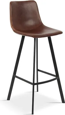 Productafbeelding van Counterstoel OZON – Polyurethanbruin – Modern ontwerp H98 cm