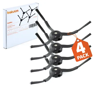 4 Bürsten für Cecotec Conga 7490 Ultimate – Ersatzset