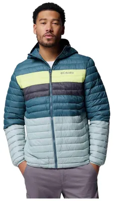 Image de Veste Columbia Chaqueta con capucha Columbia Powder Pass azul turquesa pour Homme