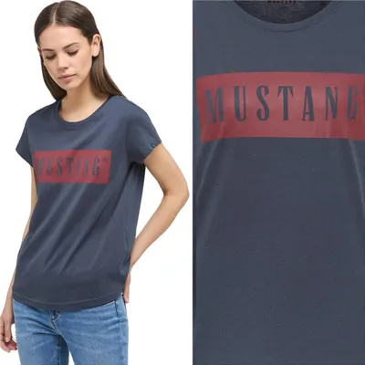 Immagine prodotto di MUSTANG Damen, Maglietta Alina C Logo Tee, M, Blau, sport, tshirt, camicia