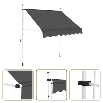 Immagine prodotto di The Living Store Tenda a scomparsa manuale 200 cm Antracite