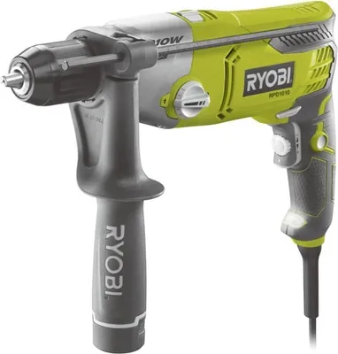 Image de Perceuse à Percussion RYOBI RPD1010-K, 1010W, 13 mm Métal, 2 Vitesses, Coffret