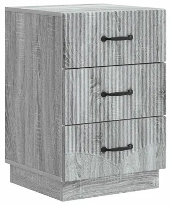 Produktbild von vidaXL Nachttisch Graues Sonoma 43 x 41 x 63,5 cm Holzwerkstoff
