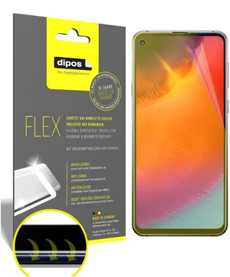 Produktbild von 3x Samsung Galaxy A60 Schutzfolie Folie, 100% Displayabdeckung, dipos Flex