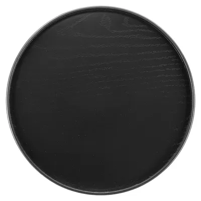 Image de Assiette en bois ronde, bol décoratif, 25,6 cm