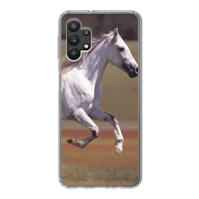 Produktbild von MuchoWow® Handyhülle Schutzhülle Hülle für Samsung Galaxy A32 5G Pferd - Licht - Gras Silikon Softcase Handy Hülle - Softcase