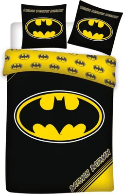 Produktbild von Batman Bettwäsche-Set Logo 140×200cm, 70×90 cm