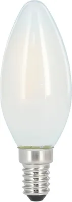 Produktbild von Xavax LED-Filament, E14, 470lm ersetzt 40W, Kerze, Warmweiß, Matt, RA90, dimmbar