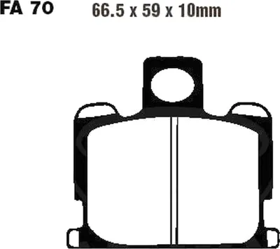 Produktbild von Bremsbeläge Vorderrad für Yamaha XJ 750 Seca Baujahr 1982-1984 Bremsklotz von EBC - Neu