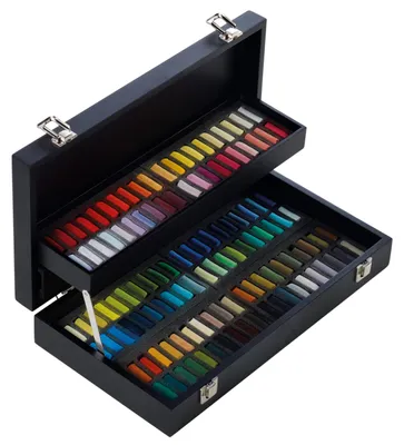 Pastellkreiden Halbe Stifte, 120 Farben, Mehrfarbig
