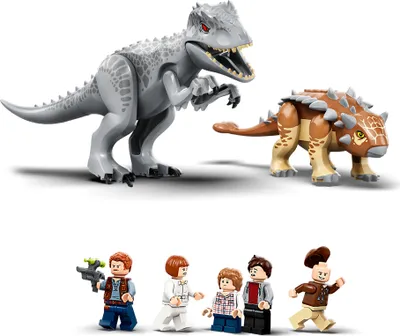 Produktbild von LEGO 75941 Jurassic World Indominus Rex vs. Ankylosaurus, Spielzeug für Mädchen und Jungen ab 8 Jahre mit Dinosaurier-Figuren und Gyrosphäre